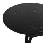 ΣΕΤ 2ΤΜΧ ΤΡΑΠΕΖΙΑ ΣΑΛΟΝΙΟΥ ROCKET LH10.21090 MDF ΜΑΥΡΟ ΜΑΡΜΑΡΟ Φ80εκ & Φ45εκ - Image 5