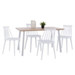 ΣΕΤ ΤΡΑΠΕΖΑΡΙΑΣ 5ΤΜΧ OFIRA LH10.10634 MDF TOP ΣΕ SONAMA--ΛΕΥΚΕΣ ΚΑΡΕΚΛΕΣ