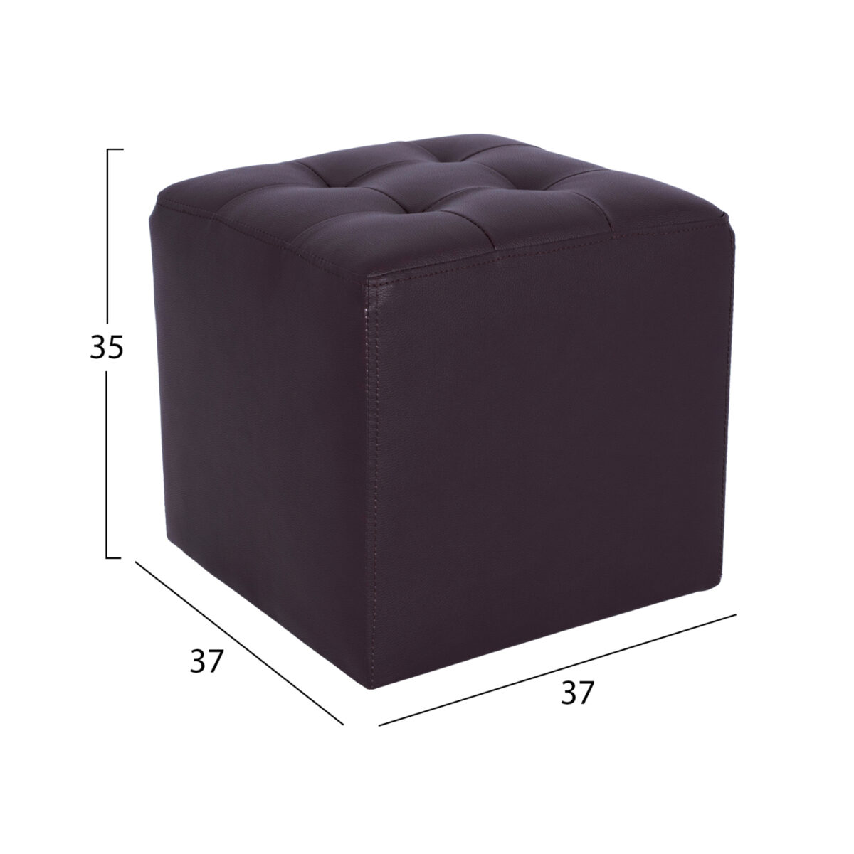 ΣΚΑΜΠΩ ΜΕ PU ΚΑΦΕ PUNK LH10.264.03 37x37x35εκ - Image 2