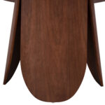 ΤΡΑΠΕΖΙ ΣΤΡΟΓΓΥΛΟ DENTY LH10.9612.02 MDF ΜΕ ΚΑΠΛΑΜΑ ΔΡΥΟΣ-ΧΡΩΜΑ ΚΑΡΥΔΙ Φ120x75Υεκ. - Image 5