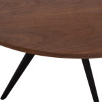 ΤΡΑΠΕΖΙ ΤΡΑΠΕΖΑΡΙΑΣ ΣΤΡΟΓΓΥΛΟ ΜΕ ΚΑΠΛΑΜΑ ΚΑΡΥΔΙΑΣ ΡΟΥΣΤΙΚ ΣΤΥΛ Φ120x75Υεκ.LH10.9307.02 - Image 4