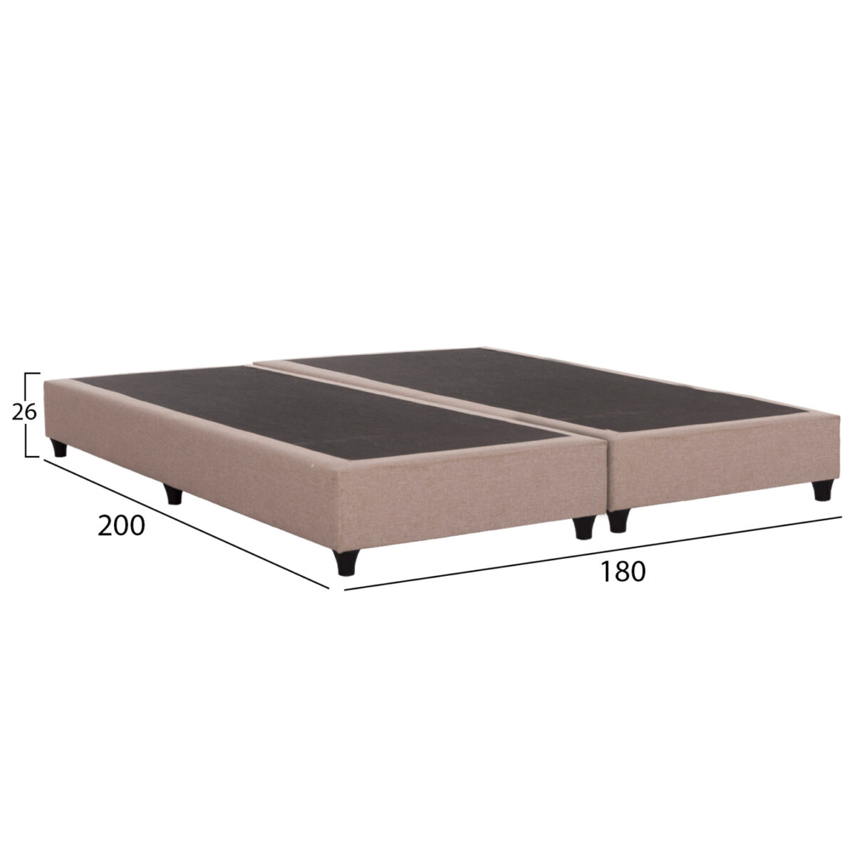 ΥΠΟΣΤΡΩΜΑ/ΚΡΕΒΑΤΙ KING-SIZE SIGGY LH10.21218.01 ΜΠΕΖ ΥΦΑΣΜΑ--ΓΙΑ 180x200εκ. - Image 3