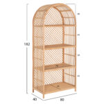 ΒΙΒΛΙΟΘΗΚΗ SIMOK LH10.9552 ΑΠΟ ΦΥΣΙΚΟ RATTAN ΣΕ ΦΥΣΙΚΟ ΧΡΩΜΑ 80x40x182Υεκ. - Image 2