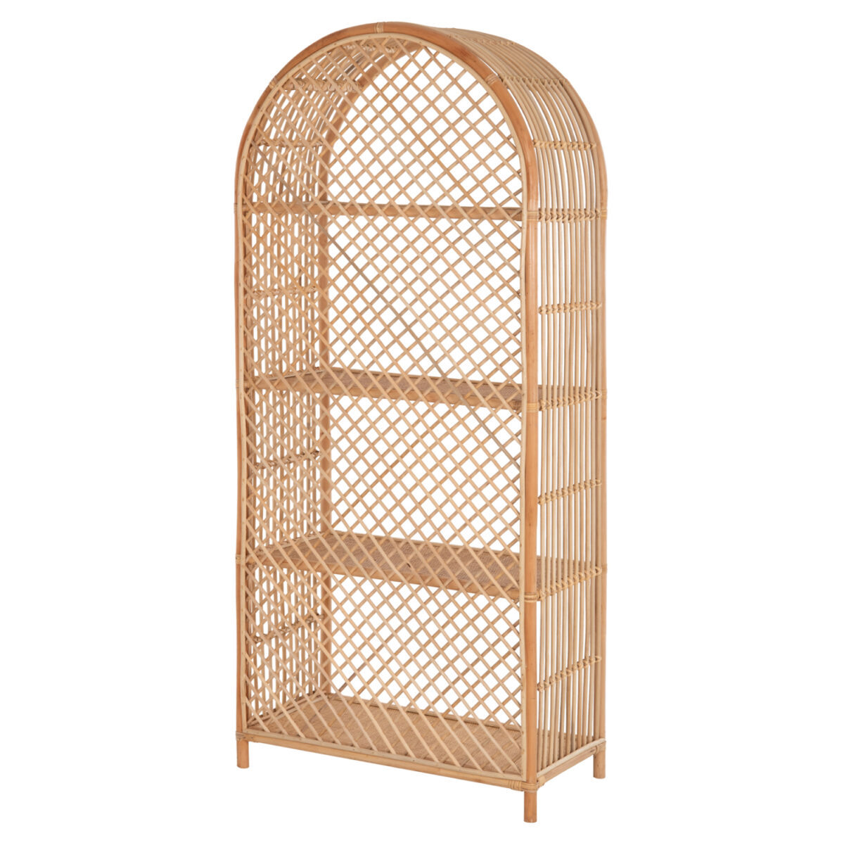 ΒΙΒΛΙΟΘΗΚΗ SIMOK LH10.9552 ΑΠΟ ΦΥΣΙΚΟ RATTAN ΣΕ ΦΥΣΙΚΟ ΧΡΩΜΑ 80x40x182Υεκ. - Image 5