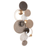 ΔΙΑΚΟΣΜΗΤΙΚΟ ΤΟΙΧΟΥ LH10.4215 ΜΕΤΑΛΛΟ ΣΕ ΓΗΙΝΑ ΧΡΩΜΑΤΑ 60x5x122 εκ. - Image 3