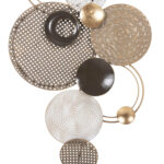 ΔΙΑΚΟΣΜΗΤΙΚΟ ΤΟΙΧΟΥ LH10.4215 ΜΕΤΑΛΛΟ ΣΕ ΓΗΙΝΑ ΧΡΩΜΑΤΑ 60x5x122 εκ. - Image 4