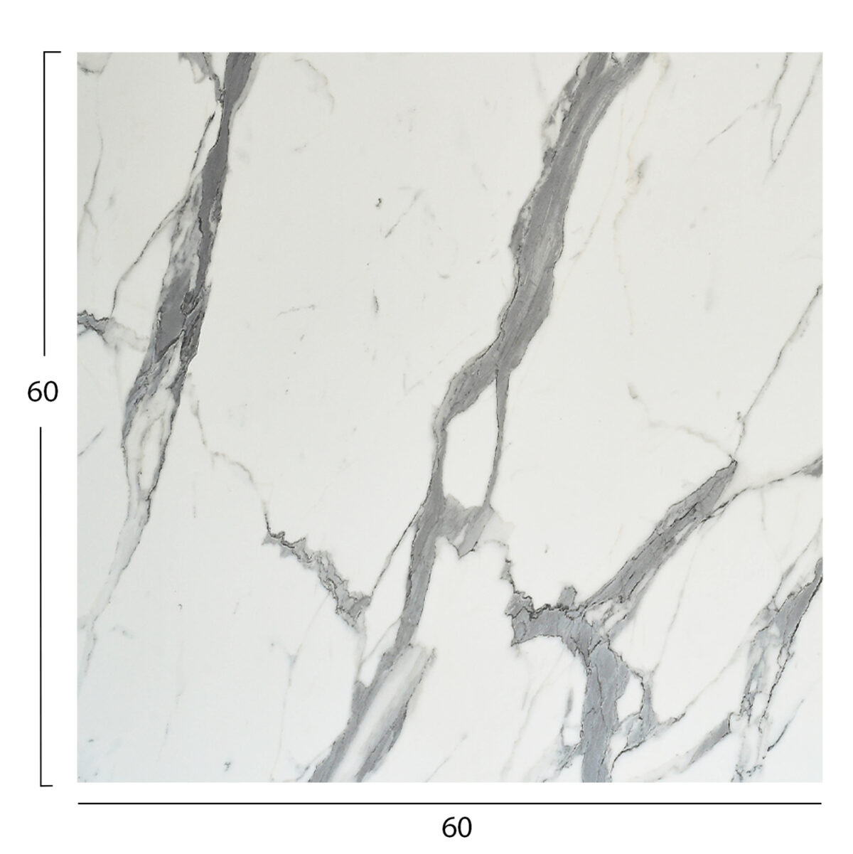 ΕΠΙΦΑΝΕΙΑ ΤΡΑΠΕΖΙΟΥ HPL ΤΕΤΡΑΓΩΝΗ LH10.5837.31 WHITE MARBLE 60x60εκ. - Image 2