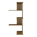 ΕΠΙΤΟΙΧΙΑ ΡΑΦΙΕΡΑ RORY LH10.8931.12 ΜΕΛΑΜΙΝΗ ΣΕ ΣΚΟΥΡΟ ΦΥΣΙΚΟ 22x51,5x109Υ εκ. - Image 3