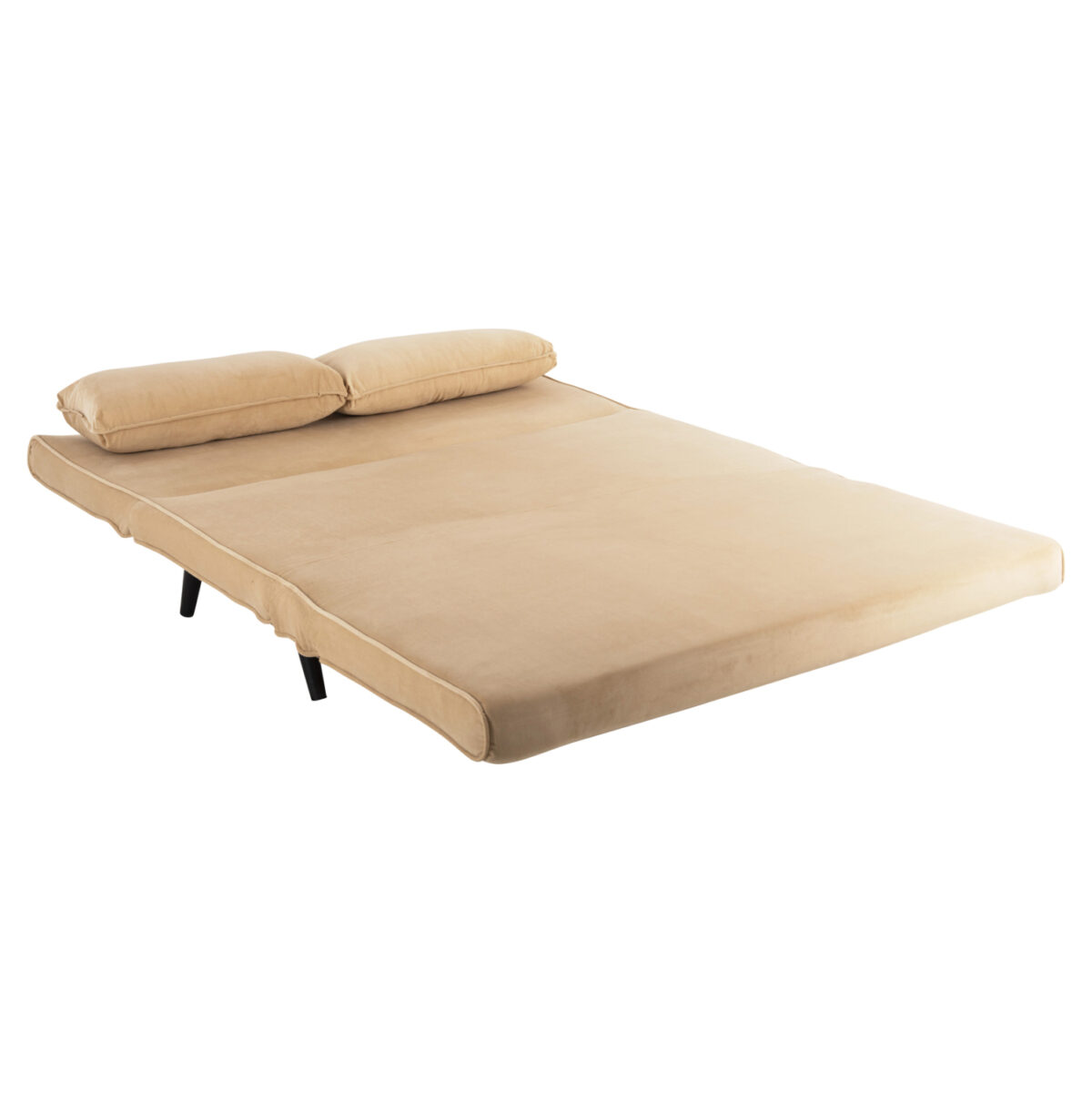 ΚΑΝΑΠΕΣ ΚΡΕΒΑΤΙ 2 ΑΤΟΜΩΝ ASMA LH10.3077.17 ΜΕ ΒΕΛΟΥΔΟ ΜΠΕΖ 140x80x77Yεκ. - Image 3