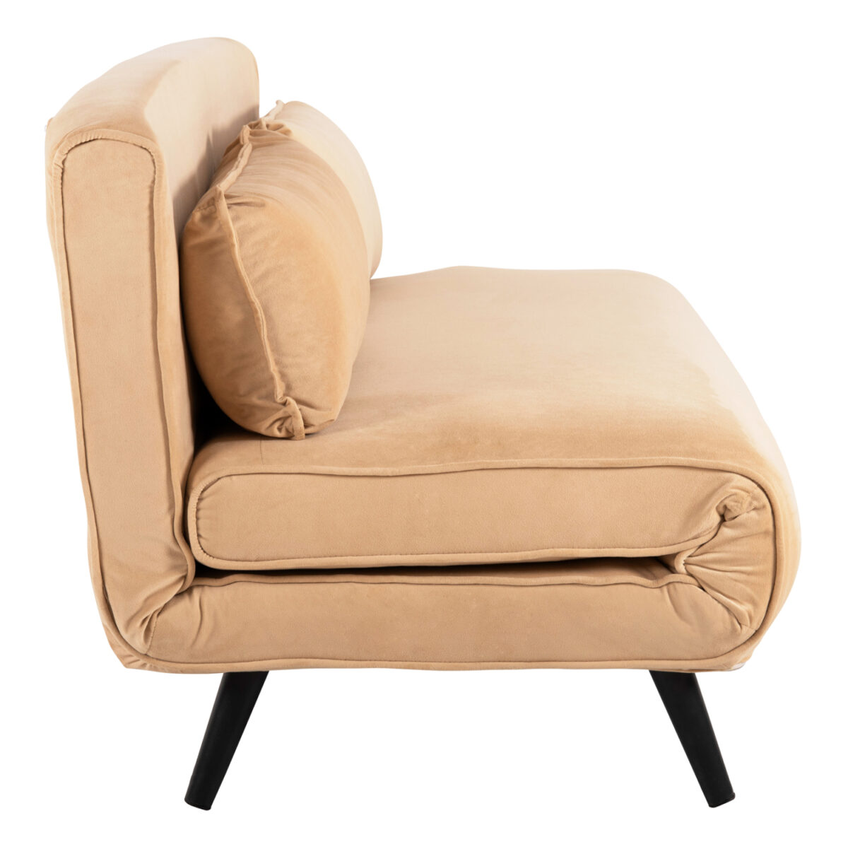 ΚΑΝΑΠΕΣ ΚΡΕΒΑΤΙ 2 ΑΤΟΜΩΝ ASMA LH10.3077.17 ΜΕ ΒΕΛΟΥΔΟ ΜΠΕΖ 140x80x77Yεκ. - Image 5