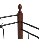 ΚΑΝΑΠΕΣ ΚΡΕΒΑΤΙ REVEN ΣΤΡΩΜΑ 90Χ190 εκ ΜΕΤΑΛΛΟ ΚΑΙ ΞΥΛΟ LH10.367 - Image 4