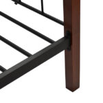 ΚΑΝΑΠΕΣ ΚΡΕΒΑΤΙ REVEN ΣΤΡΩΜΑ 90Χ190 εκ ΜΕΤΑΛΛΟ ΚΑΙ ΞΥΛΟ LH10.367 - Image 5