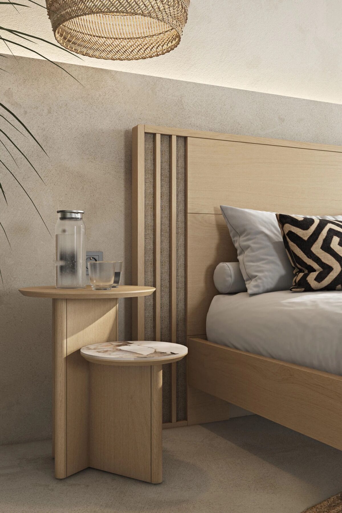 ΣΕΤ ΚΡΕΒΑΤΟΚΑΜΑΡΑΣ ΔΡΥΙΝΗ "FLIP" NATURAL 150/160/180 x 200εκ. - Image 11