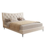 ΚΡΕΒΑΤΙ ΔΙΠΛΟ JILL LH10.737.03 ΥΦΑΣΜΑ ΣΕ ΜΠΕΖ--ΓΙΑ ΣΤΡΩΜΑ 160x200εκ. - Image 2