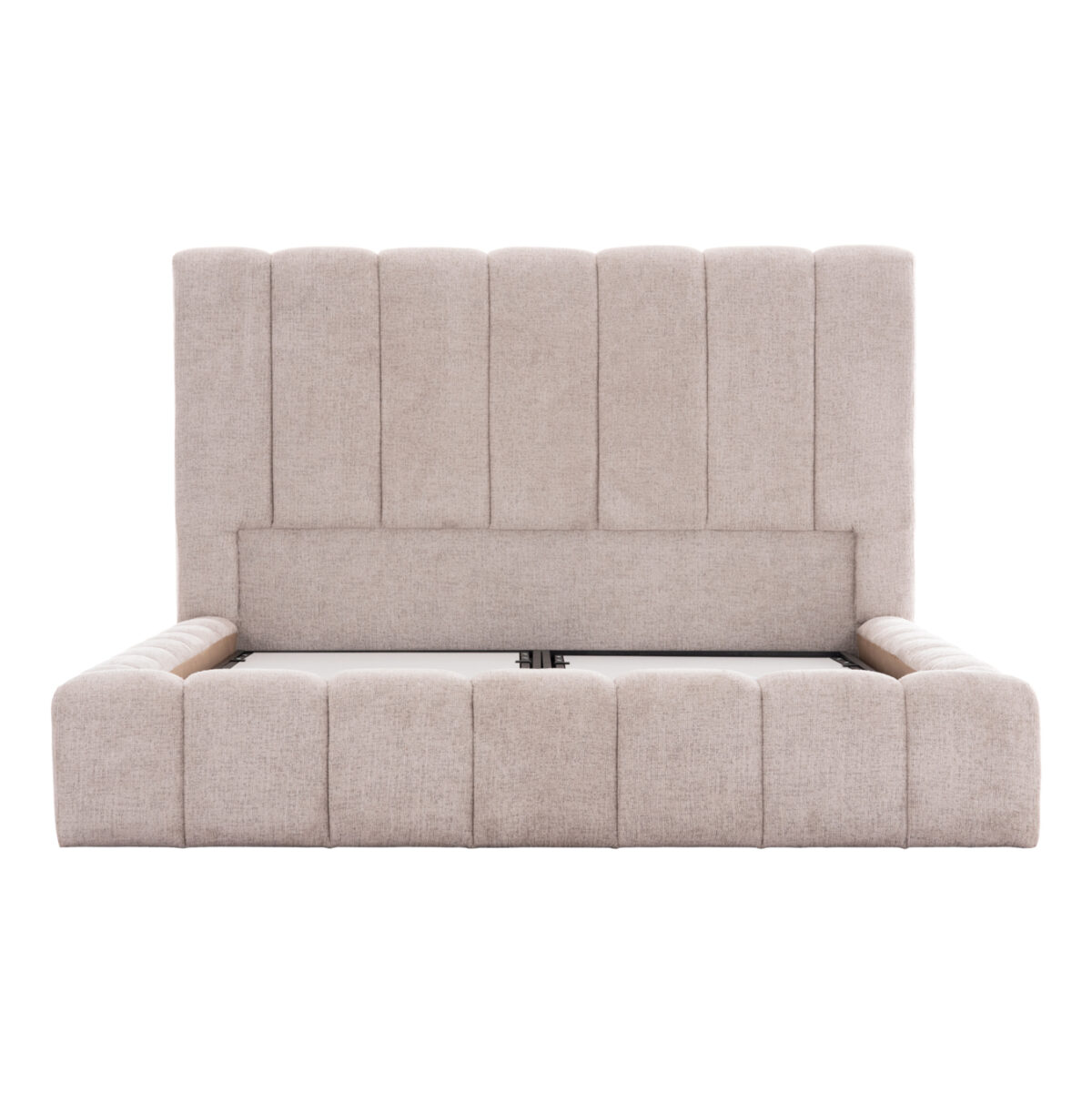 ΚΡΕΒΑΤΙ REMO ΜΕ ΑΠΟΘΗΚΕΥΤΙΚΟ ΧΩΡΟ LH10.719.10 ΥΦΑΣΜΑ TEDDY ΜΠΕΖ-ΓΙΑ ΣΤΡΩΜΑ 160x200εκ - Image 4