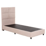 ΚΡΕΒΑΤΙ ΜΟΝΟ MILO LH10.652.32 ΜΠΕΖ TEDDY ΥΦΑΣΜΑ ΓΙΑ ΣΤΡΩΜΑ 90x200εκ - Image 4