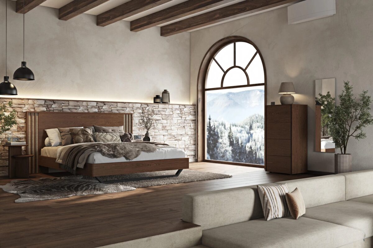 ΣΕΤ ΚΡΕΒΑΤΟΚΑΜΑΡΑΣ ΔΡΥΙΝΗ "FLIP" SWEET CHOCOLATE 160/180 x 200εκ. - Image 1