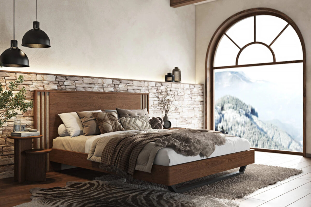 ΣΕΤ ΚΡΕΒΑΤΟΚΑΜΑΡΑΣ ΔΡΥΙΝΗ "FLIP" SWEET CHOCOLATE 160/180 x 200εκ. - Image 5