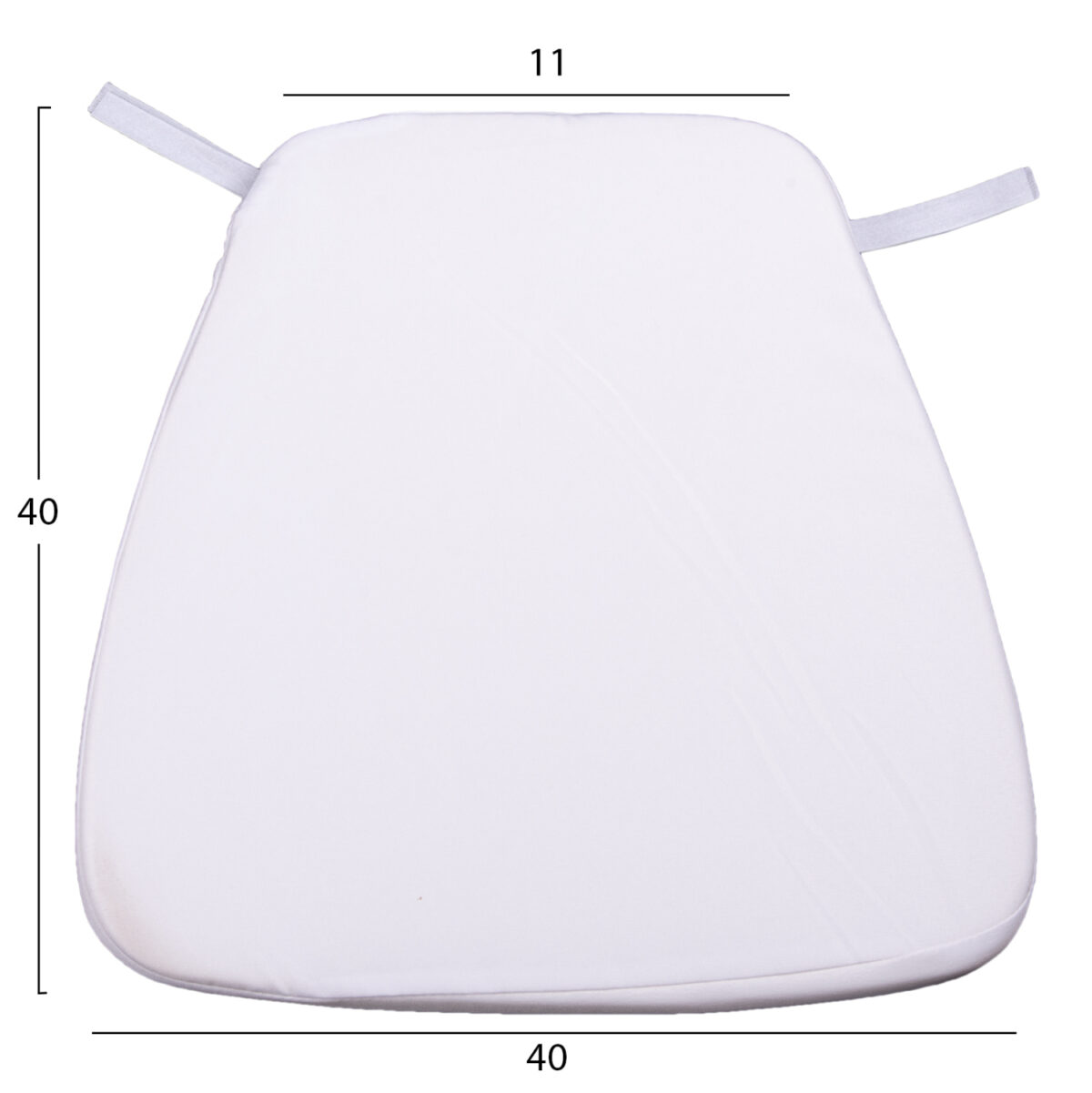 ΜΑΞΙΛΑΡΙ TIFFANYS LH10.8058.41FC ΜΕ ΥΦΑΣΜΑ WATER REPELLENT ΛΕΥΚΟ 43,5x40x3Υεκ. - Image 2