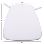 ΜΑΞΙΛΑΡΙ TIFFANYS LH10.8058.41FC ΜΕ ΥΦΑΣΜΑ WATER REPELLENT ΛΕΥΚΟ 43,5x40x3Υεκ. - Image 2