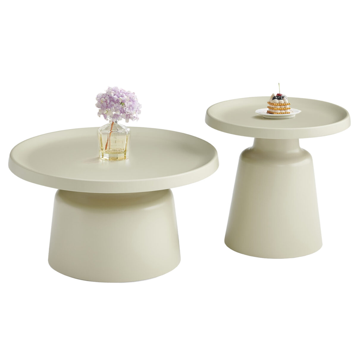 set-2-trapezia-salonioy-fb91830404-metal ΣΕΤ 2 ΤΡΑΠΕΖΙΑ ΣΑΛΟΝΙΟΥ RINKON2 LH10.18304.04 ΜΕΤΑΛΛΟ ΣΕ ΣΑΜΠΑΝΙ Φ50εκ & Φ70εκ - Image 1