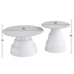 ΣΕΤ 2 ΤΡΑΠΕΖΙΑ ΣΑΛΟΝΙΟΥ LIDOX LH10.18306.01 SINTERED STONE TOPS KAI ΒΑΣΕΙΣ--ΛΕΥΚΑ Φ50 & Φ70 - Image 2