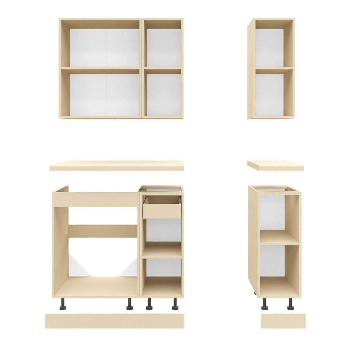 ΣΥΝΘΕΣΗ ΚΟΥΖΙΝΑΣ ΑΠΟ ΜΕΛΑΜΙΝΗ SONAMA ΠΑΓΚΟΣ ΒΑΚΕΛΙΤΗ 120x47x84,8Υεκ.LH10.2465.11 - Image 4