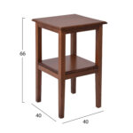 ΤΡΑΠΕΖΑΚΙ ΒΟΗΘΗΤΙΚΟ 40Χ40εκ ΚΑΡΥΔΙ ΓΙΑ ΤΡΑΠΕΖΙΑ ΕΣΤΙΑΤΟΡΙΟΥ LH10.8251 - Image 2