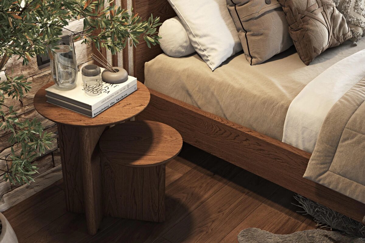 ΣΕΤ ΚΡΕΒΑΤΟΚΑΜΑΡΑΣ ΔΡΥΙΝΗ "FLIP" SWEET CHOCOLATE 160/180 x 200εκ. - Image 7