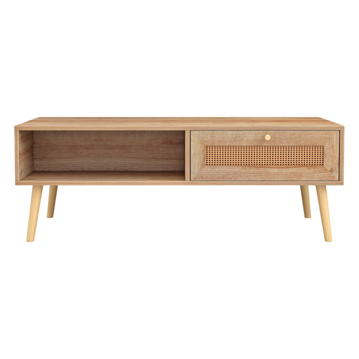 ΤΡΑΠΕΖΙ ΣΑΛΟΝΙΟΥ ΜΕΛΑΜΙΝΗΣ COLM RATTAN LH10.9224.11 ΣΕ ΦΥΣΙΚΟ ΧΡΩΜΑ 110x59x39,5Yεκ. - Image 3