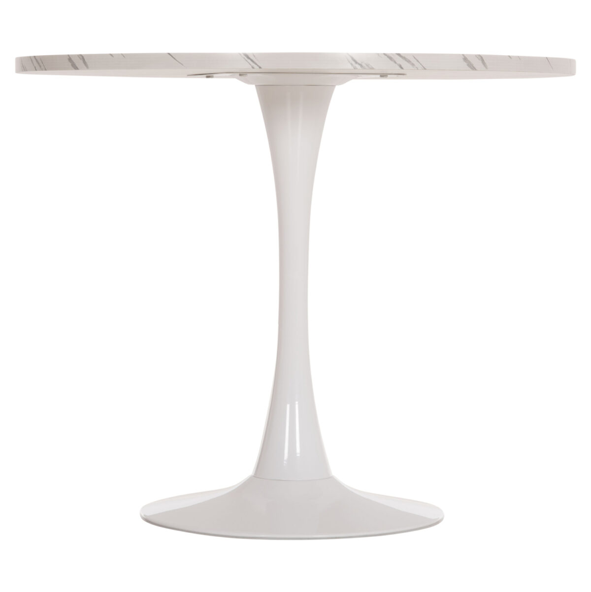 ΤΡΑΠΕΖΙ ΤΡΑΠΕΖΑΡΙΑΣ ROLLO LH10.9421.11 ΣΤΡΟΓΓΥΛΟ WHITE MARBLE Φ90x74Υεκ. - Image 3