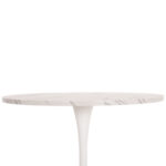 ΤΡΑΠΕΖΙ ΤΡΑΠΕΖΑΡΙΑΣ ROLLO LH10.9421.11 ΣΤΡΟΓΓΥΛΟ WHITE MARBLE Φ90x74Υεκ. - Image 4