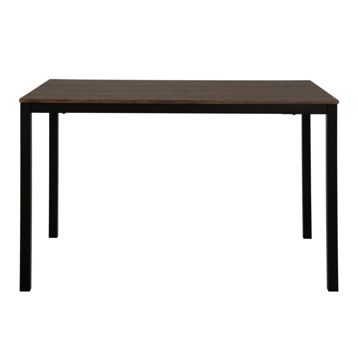 ΤΡΑΠΕΖΙ ΤΡΑΠΕΖΑΡΙΑΣ GOOSE LH10.9532 MDF ΚΑΡΥΔΙ-ΜΑΥΡΟ ΜΕΤΑΛΛΟ 120X80Χ75Yεκ. - Image 3