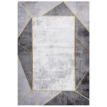 ΧΑΛΙ ΣΑΛΟΝΙΟΥ ΜΕ ΚΡΟΣΙΑ JOSIANE ΓΚΡΙ LH10.7677.23 120X170 εκ.