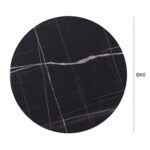 ΕΠΙΦΑΝΕΙΑ ΤΡΑΠΕΖΙΟΥ 741 WERZALIT Φ60Χ2.5εκ. ΜΑΥΡΟ ΜΑΡΜΑΡΟ LH10.5227.13 - Image 2