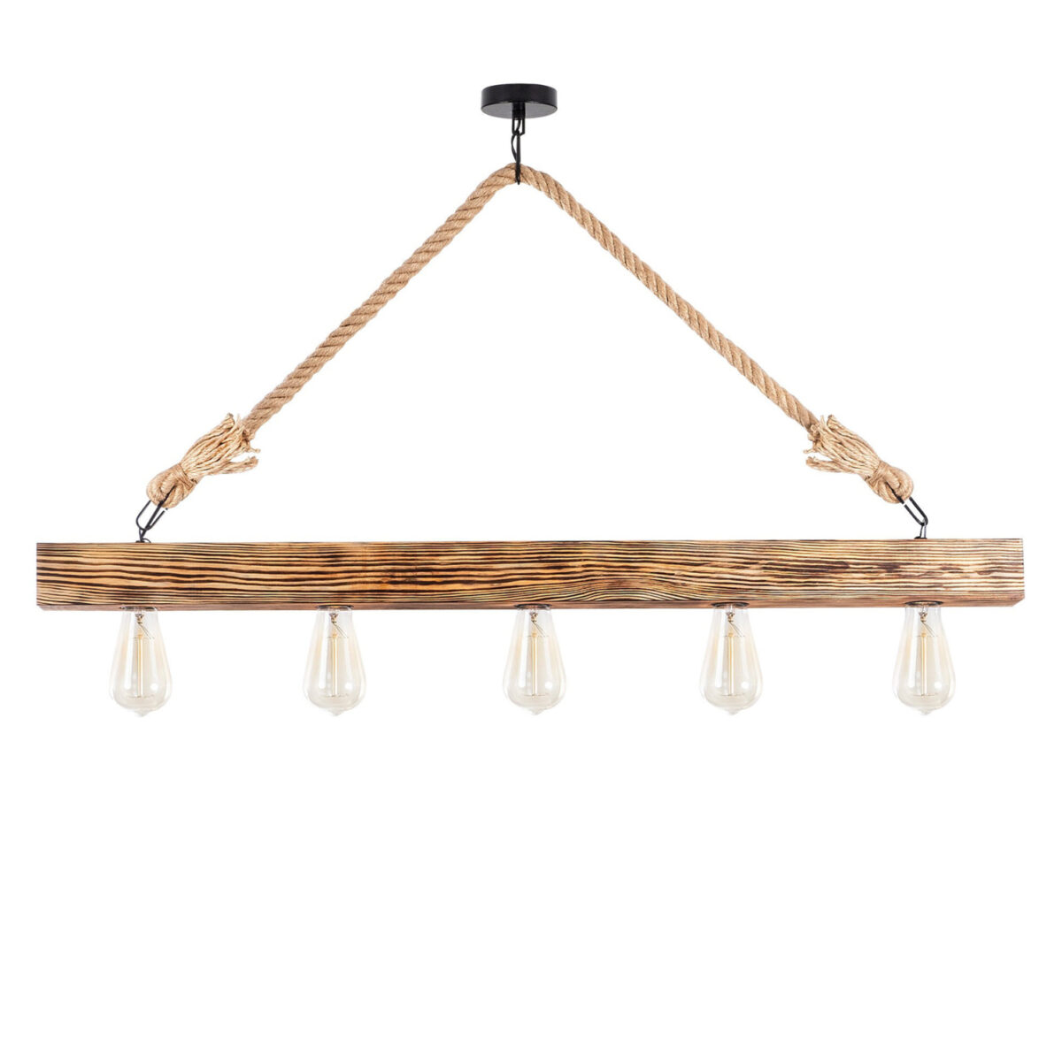 ΦΩΤΙΣΤΙΚΟ ΟΡΟΦΗΣ 5ΦΩΤΟ ΞΥΛΙΝΟ ΜΕ ΣΧΟΙΝΙ LH10.7263 100Χ7Χ53 εκ. - Image 4