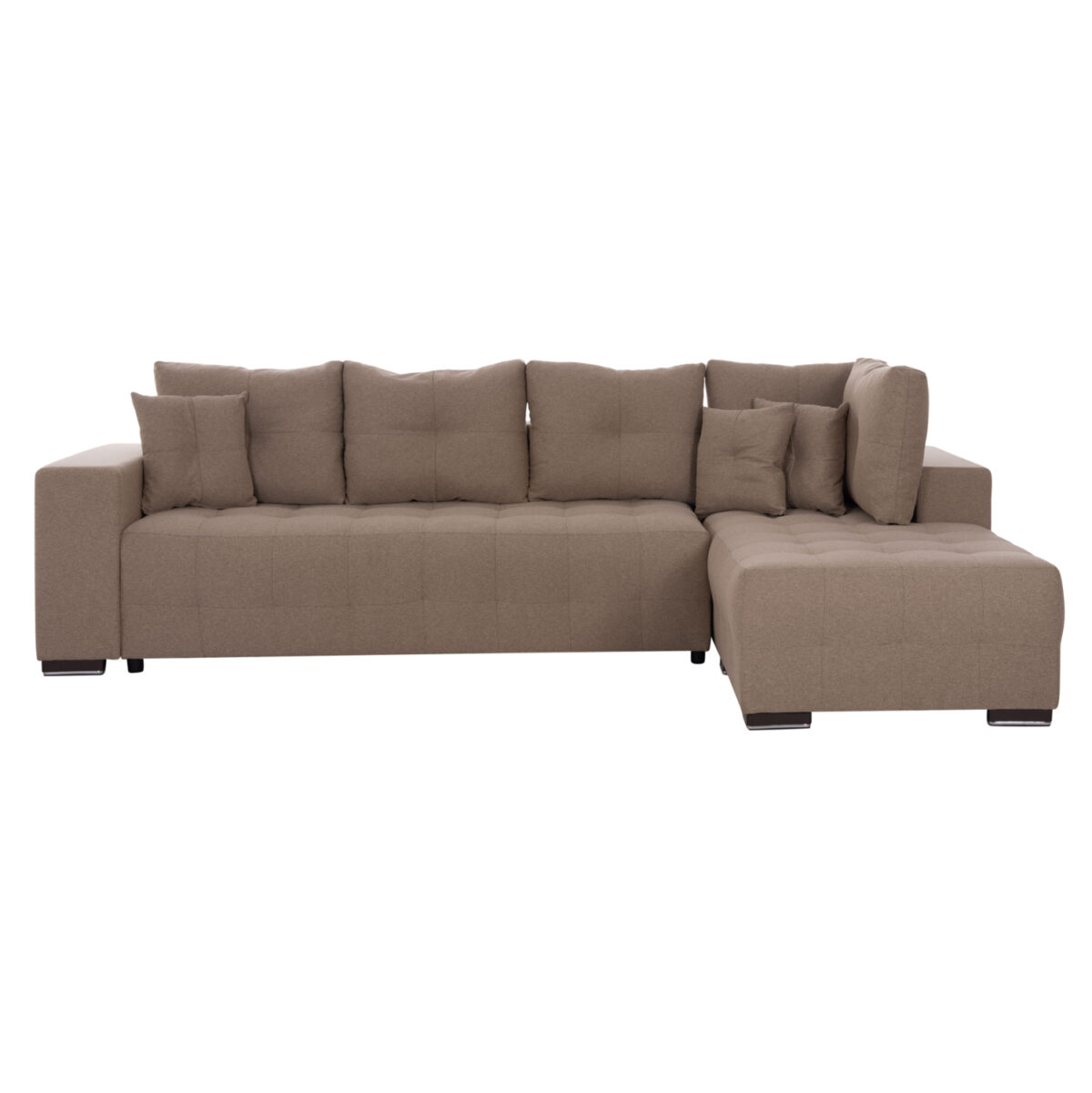 ΓΩΝΙΑΚΟΣ ΚΑΝΑΠΕΣ-ΚΡΕΒΑΤΙ ΜΕ ΑΠΟΘ.ΧΩΡΟ TRENDSTON LH10.3302.03R ΜΠΕΖ ΥΦΑΣΜΑ 298x177x95Υεκ - Image 4