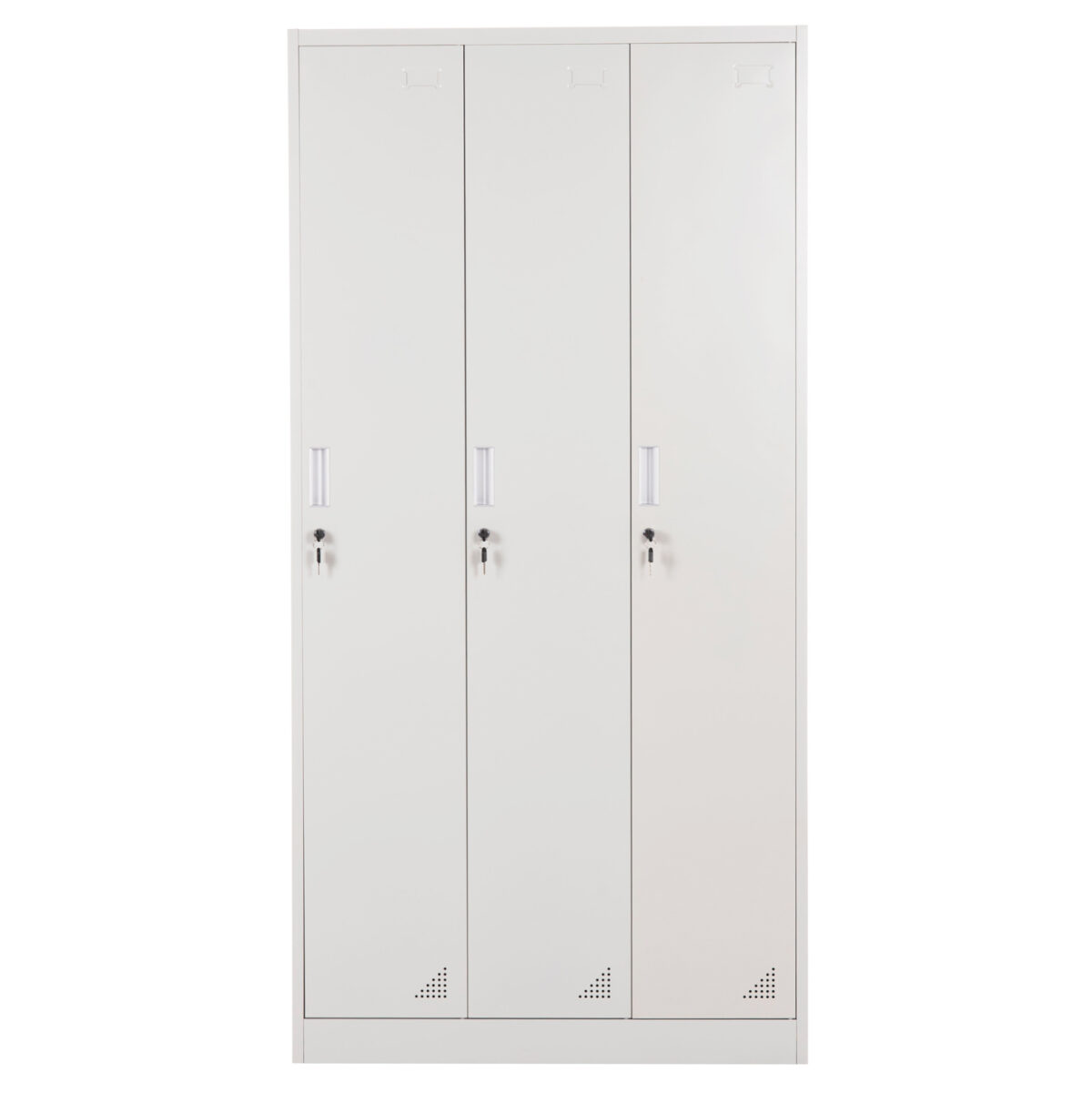 ΜΕΤΑΛΛΙΚΟΣ ΤΡΙΠΛΟΣ ΦΟΡΙΑΜΟΣ ΜΕ ΚΛΕΙΔΑΡΙΕΣ ALTONA LH10.5634.11 ΓΚΡΙ 90x45x185Υεκ. - Image 4