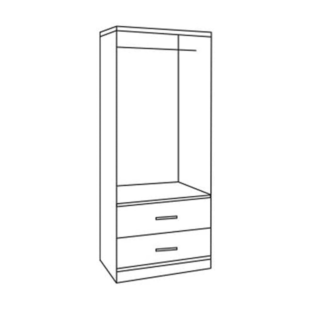 ΝΤΟΥΛΑΠΑ 2ΦΥΛΛΗ ME 2 ΣΥΡΤΑΡΙΑ REINA LH10.338.01 ZEBRANO 80Χ42Χ181εκ. - Image 2