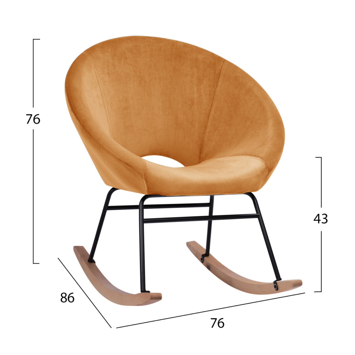 ΠΟΛΥΘΡΟΝΑ ΚΟΥΝΙΣΤΗ PAULINA LH10.8399.09 ΧΡΥΣΟ ΒΕΛΟΥΔΟ 76X86X76Υ εκ. - Image 2