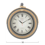 ΡΟΛΟΙ ΤΟΙΧΟΥ ΓΚΡΙ ΜΕΤΑΛΛΙΚΟ ΜΕ ΣΧΟΙΝΙ LH10.7452.01 Φ50 εκ. - Image 2