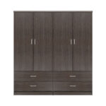 ΣΕΤ 2 ΤΜΧ ΝΤΟΥΛΑΠΑ 4ΦΥΛΛΗ ΜΕ 4 ΣΥΡΤΑΡΙΑ ZEBRANO 160X42X181 LH10.11349.01