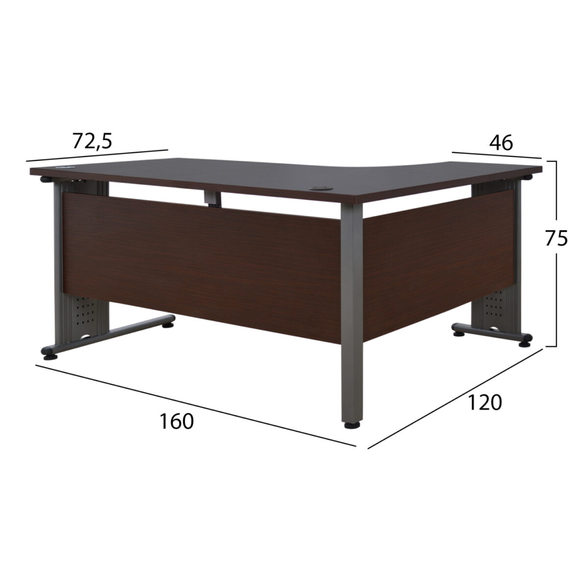 ΣΕΤ ΓΡΑΦΕΙΟΥ 2ΤΜΧ ΣΕ ΧΡΩΜΑ WENGE LH10.10206.02L - Image 2