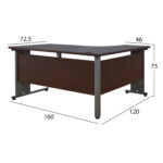 ΣΕΤ ΓΡΑΦΕΙΟΥ 3ΤΜΧ ΣΕ ΧΡΩΜΑ WENGE LH10.10204.02L - Image 2
