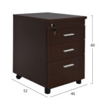 ΣΕΤ ΓΡΑΦΕΙΟΥ 3ΤΜΧ ΣΕ ΧΡΩΜΑ WENGE LH10.10204.02L - Image 4