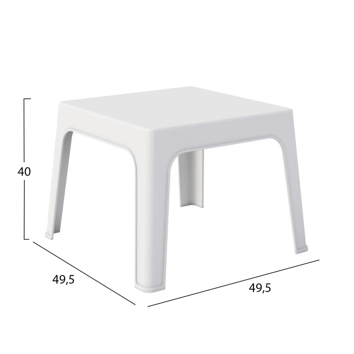 ΣΕΤ LOUNGE 3ΤΜΧ SLEEK LH10.21274.01 ΛΕΥΚΟ ΠΟΛΥΠΡΟΠΥΛΕΝΙΟ - Image 2