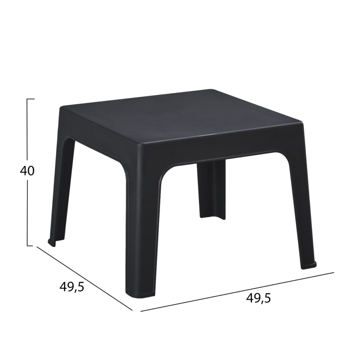 ΣΕΤ LOUNGE 3ΤΜΧ SLEEK LH10.21274.02 ΜΑΥΡΟ ΠΟΛΥΠΡΟΠΥΛΕΝΙΟ - Image 2
