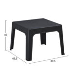 ΣΕΤ LOUNGE 3ΤΜΧ SLEEK LH10.21274.02 ΜΑΥΡΟ ΠΟΛΥΠΡΟΠΥΛΕΝΙΟ - Image 2