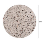 ΕΠΙΦΑΝΕΙΑ ΤΡΑΠΕΖΙΟΥ ΣΤΡΟΓΓΥΛΗ Φ60Χ2.5εκ. 5766 WERZALIT TERRAZZO LH10.5227.16 - Image 2