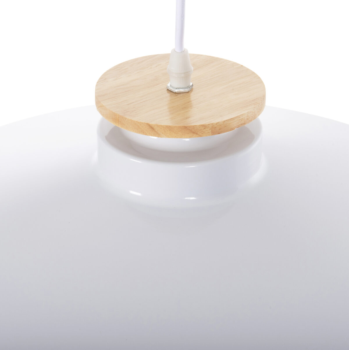 ΦΩΤΙΣΤΙΚΟ ΟΡΟΦΗΣ ΚΡΕΜΑΣΤΟ LH10.4159.02 ΛΕΥΚΟ ΜΕΤΑΛΛΙΚΟ ΚΑΠΕΛΟ Φ40x116Υεκ - Image 5